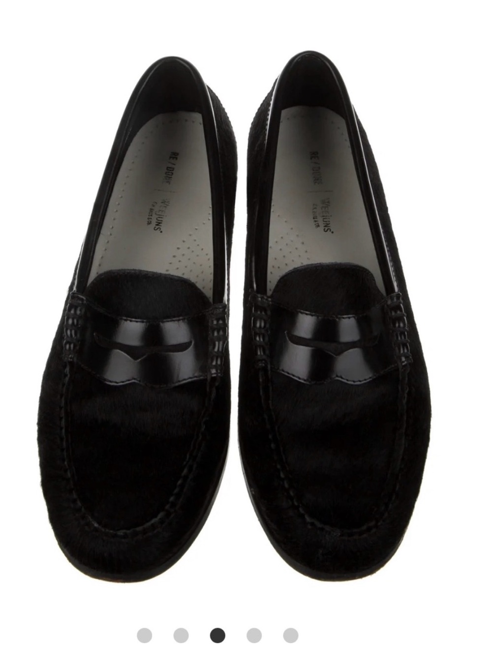 RE/DONE
Ponyhair Leather Trim Embellishment Loafers sz 40